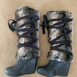 Aldo Dannis black boots size 39-9 Thumbnail