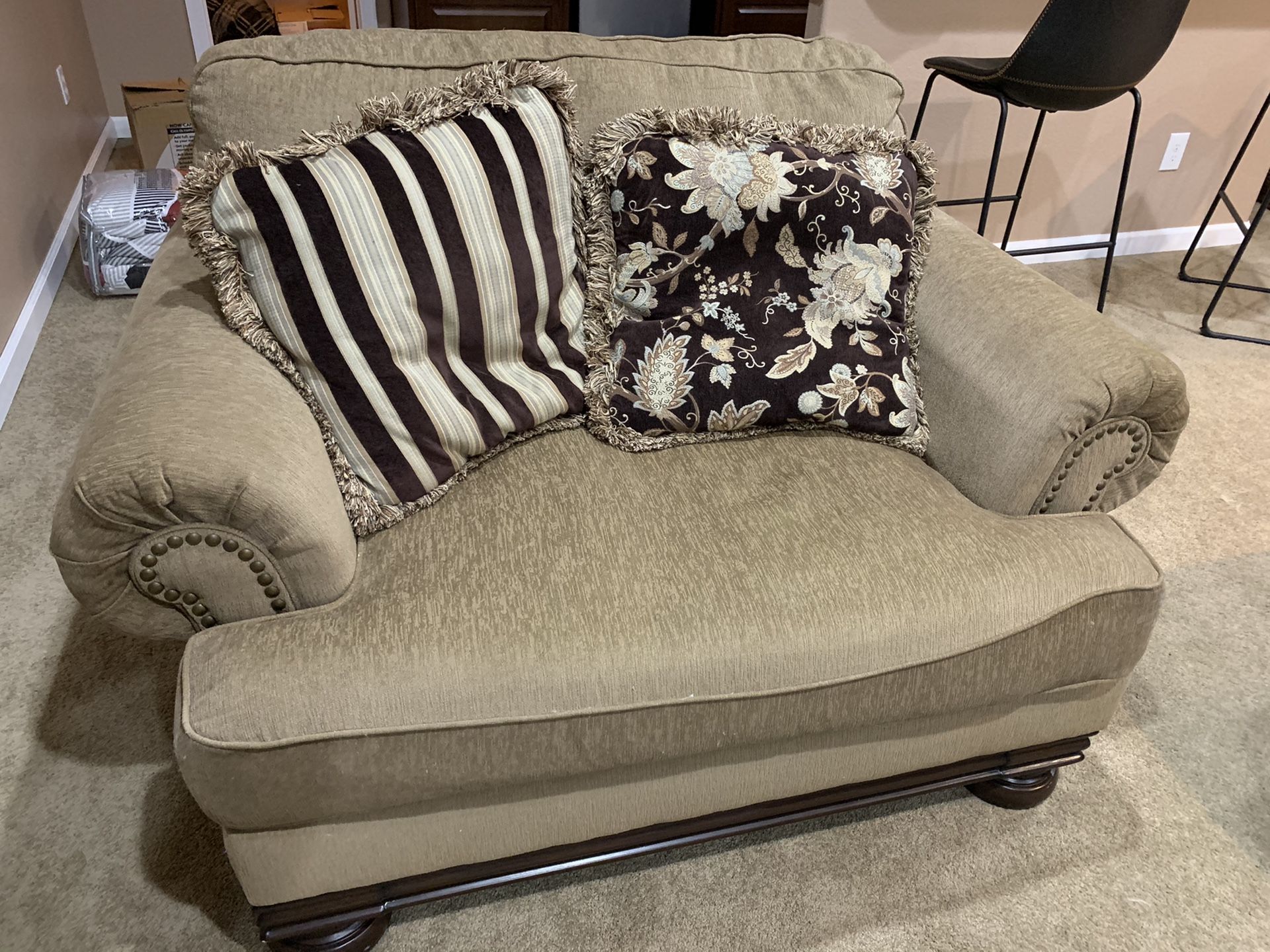 Oversized chair, love seat, and couch in Colorado