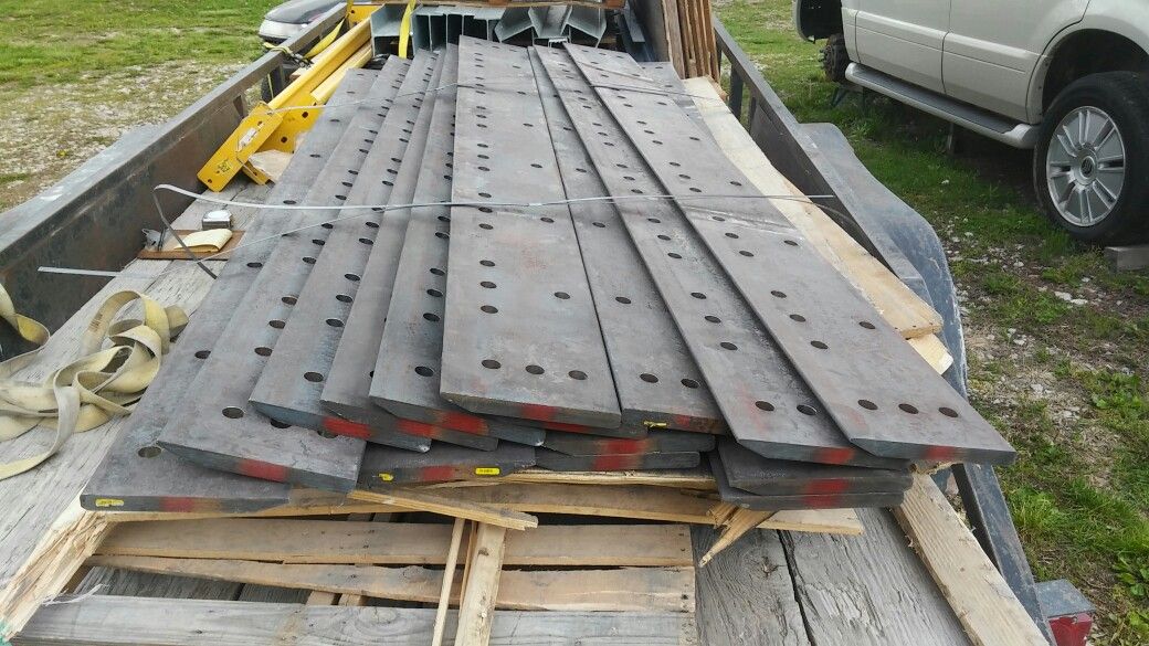 New Flat Edge Loader Edge Blades, Beveled On One Side 8' 4"x9.5"x1"
