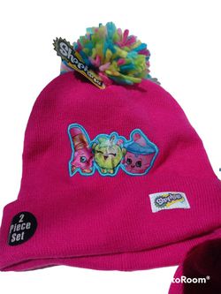 Lot of 2 NWT Shopkins Girls 2 Piece Sets Hat Mittens/ Gloves Pink One Size 4-12 New with Tags Flaw

Includes two 2 piece sets, for a total of 4 items: Thumbnail