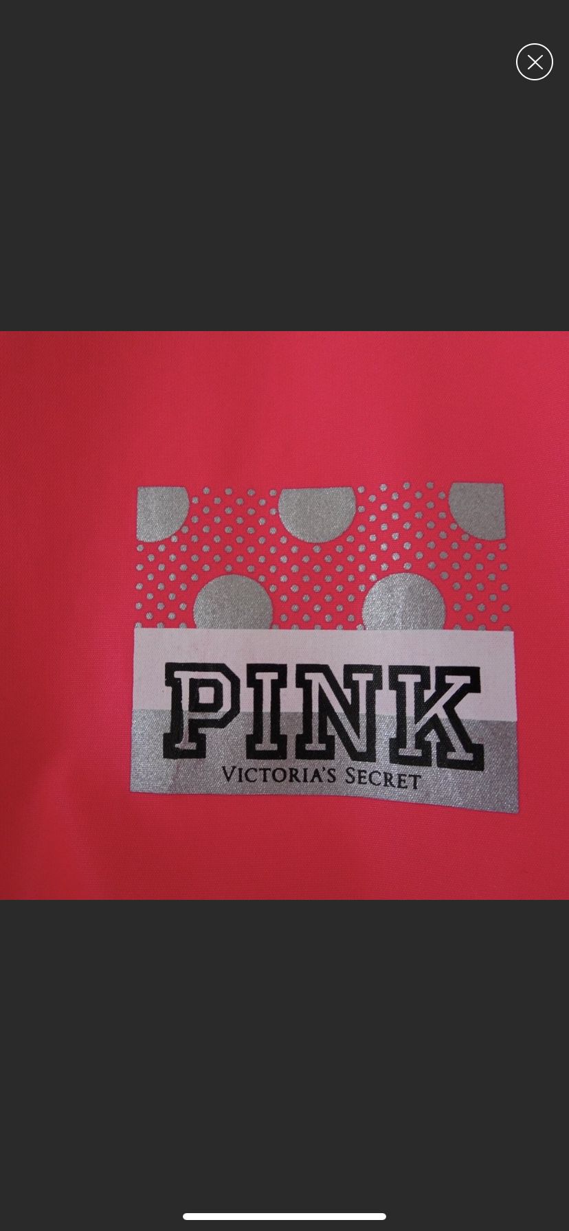 Pink Victoria Secrets Windbreaker Pullover Hoodie Jacket M/L