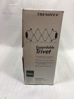 Trendtex Expandable Trivet With No Slip Handle Excellent Condition Thumbnail