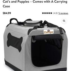 Zampa Soft collapsible pet carrier W/bag Thumbnail
