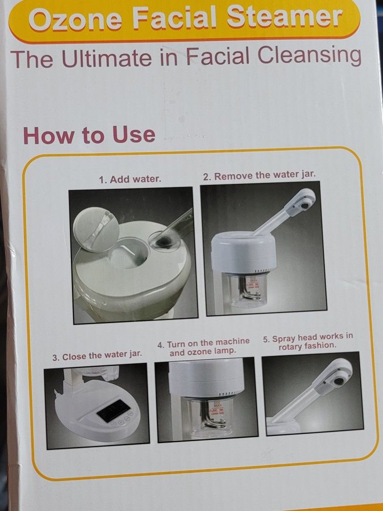 JJCare Ozone Facial Cleansing Steamer New