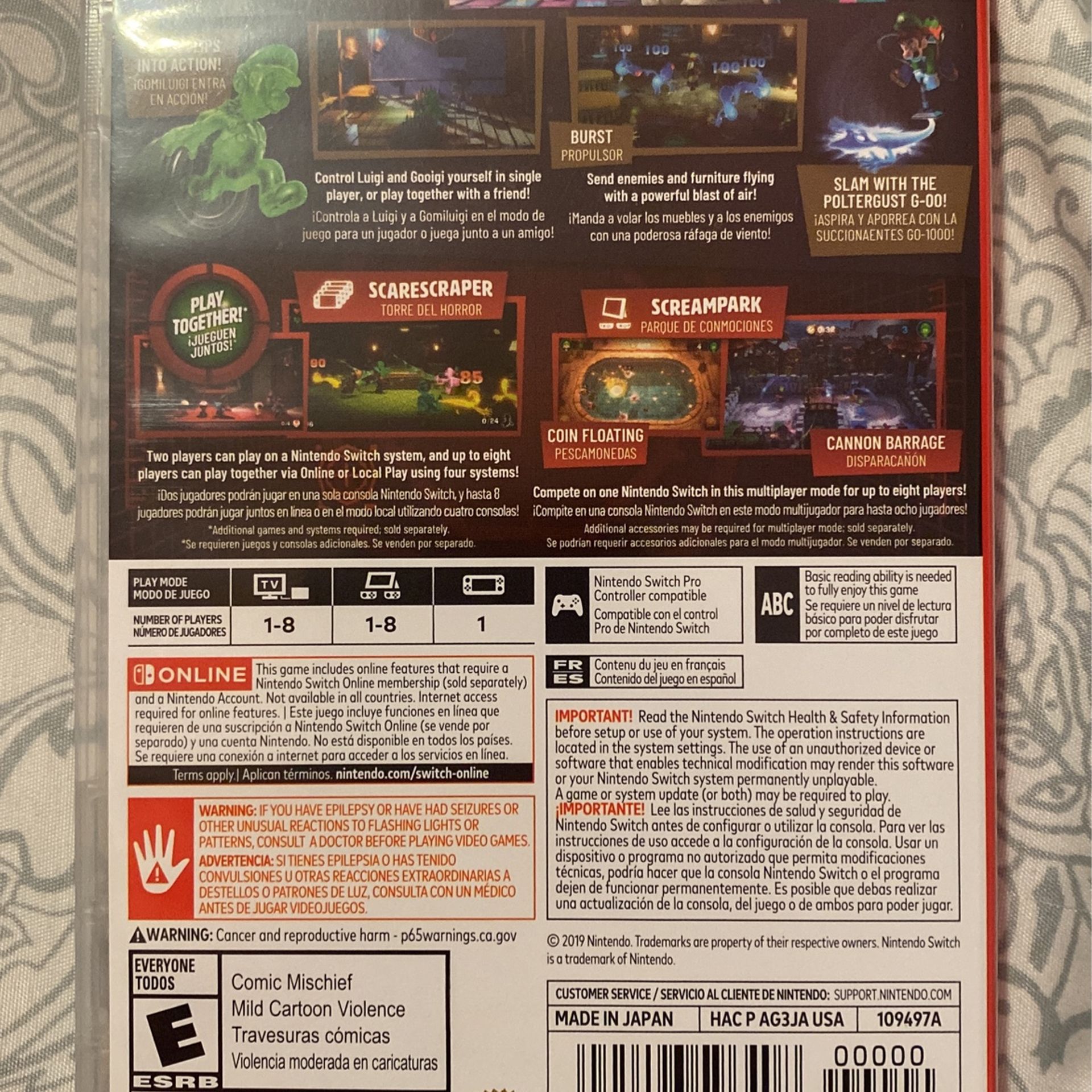 Luigi’s Mansion 3 Nintendo Switch Video Game