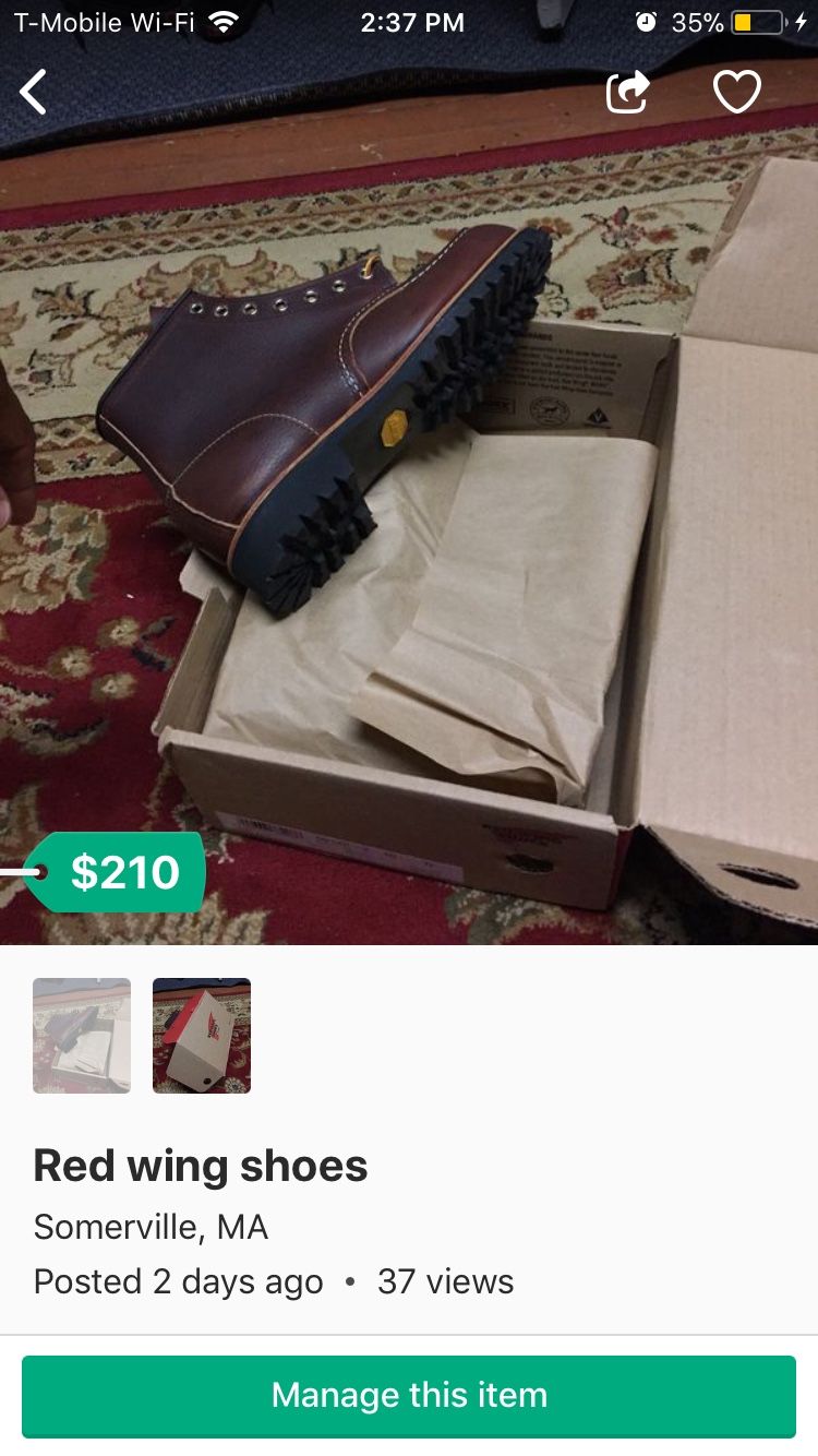 Red wings leather boots