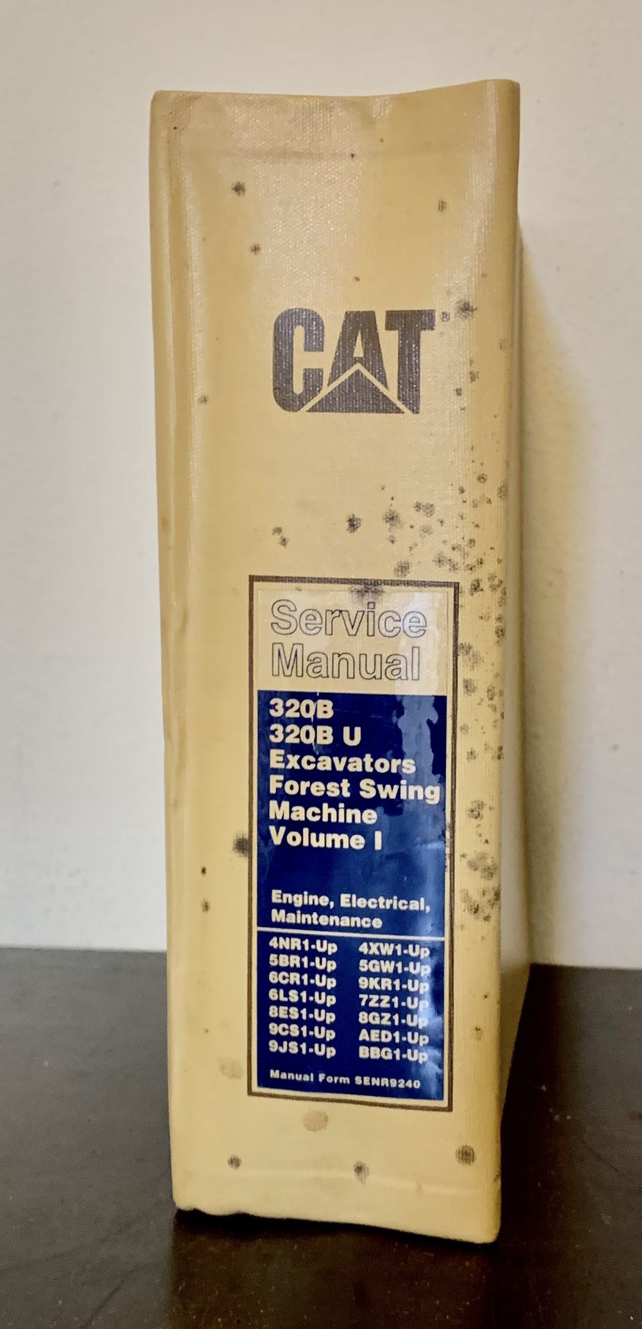 Caterpillar 320B 320B U Excavators Shop Repair Service Manuals Vol. I & II Books