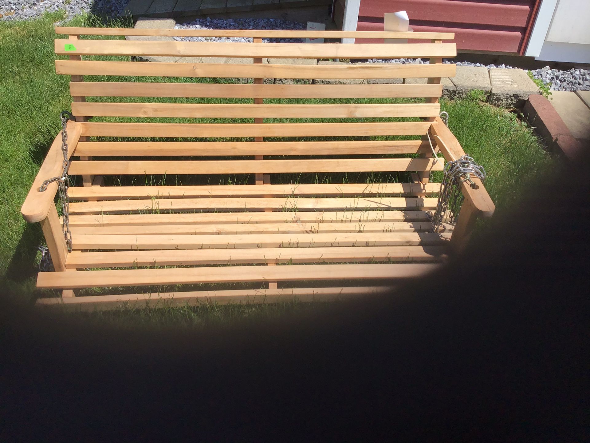 Wooden swing