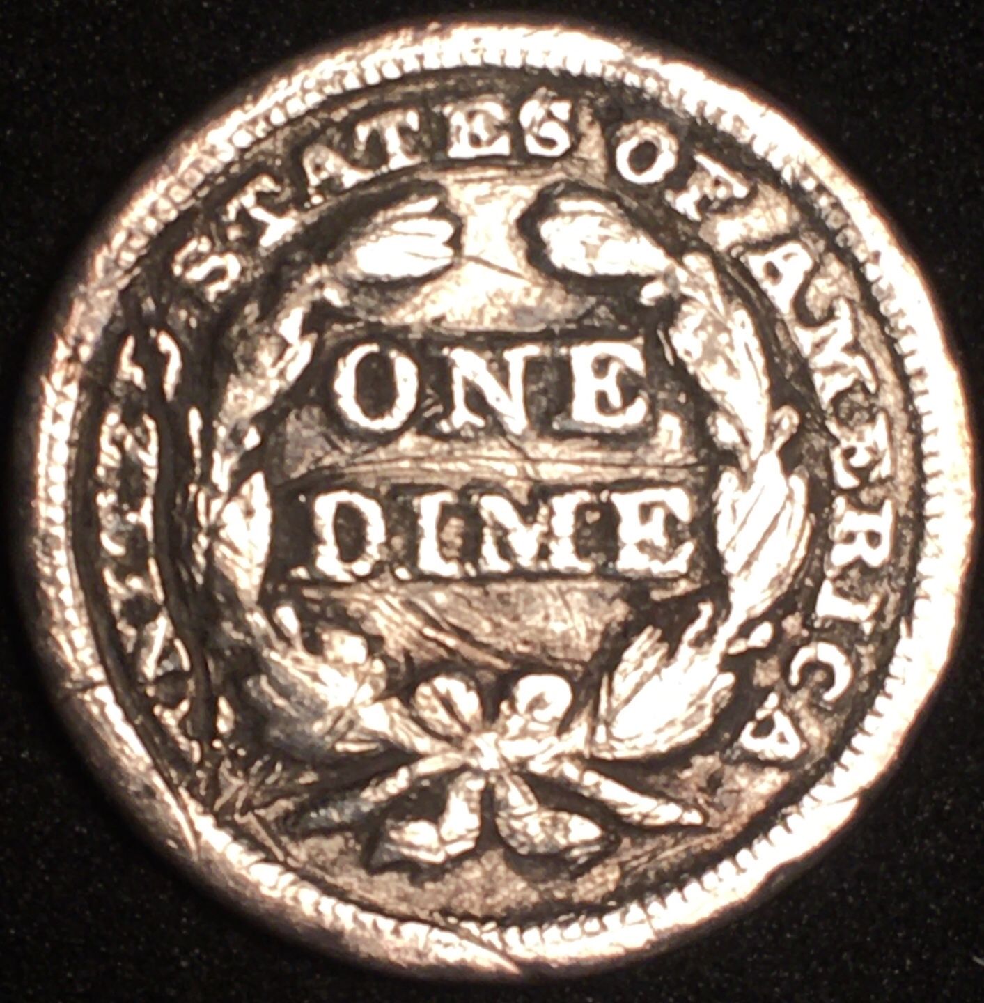 1850 Seated Liberty Dime