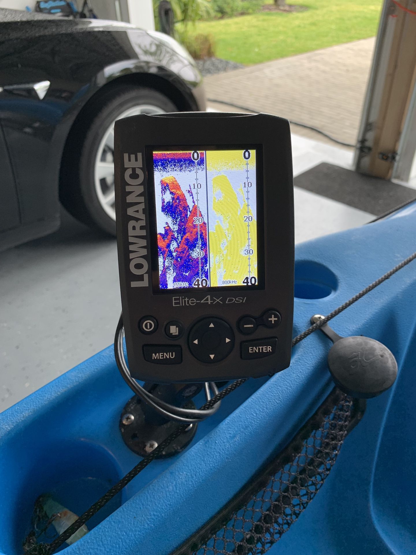 Hobie Mirage Outback Kayak Fishingready Lowrance depth finder, anchor troller, rodnholders