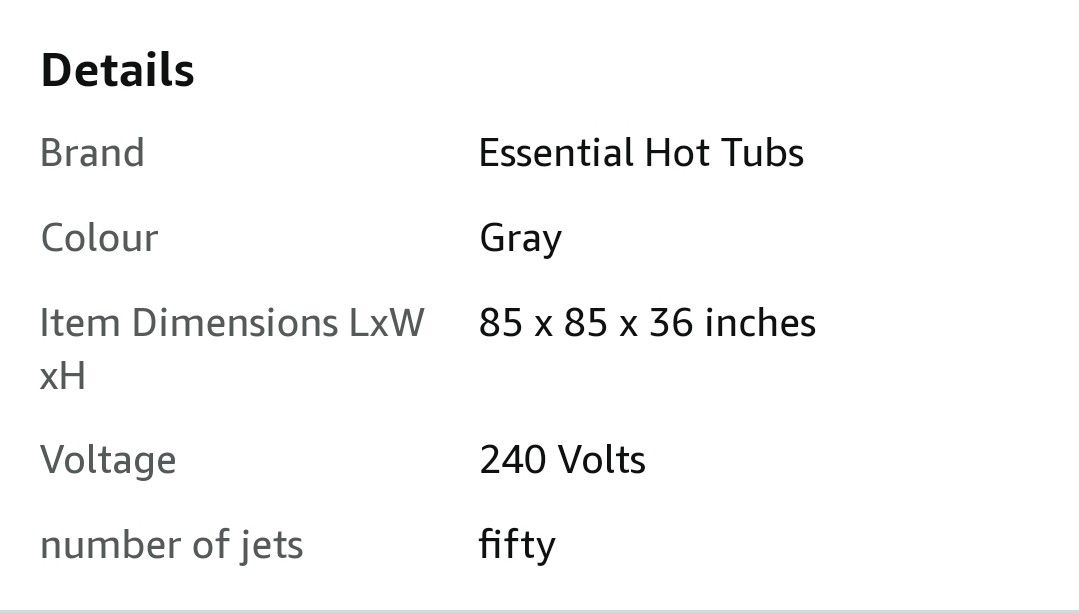 2021 Polara Essential 50-Jets Hot Tub, Seats 5-6, Gray