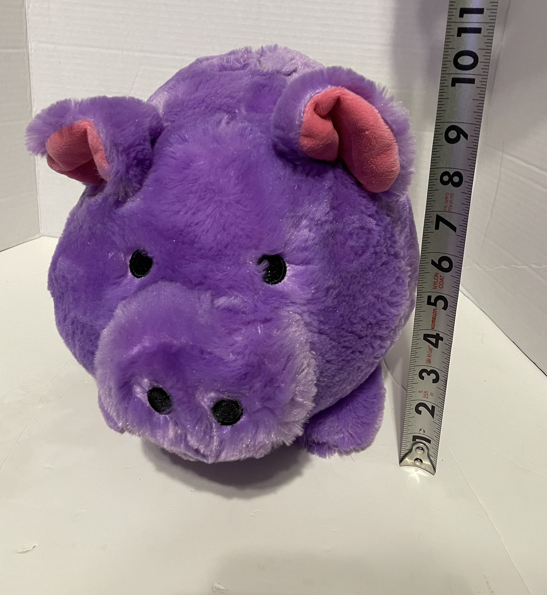 Purple Piggy Bank Stuffed Animal Plush Pig FAB NY