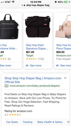 Skip hop – signature diaper bag Thumbnail