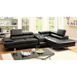 Brand New.! 3pc Leather Sectional 😍/take It home With$39down/hablamos Español Y Ofrecemos Financiamiento 🙋  Thumbnail