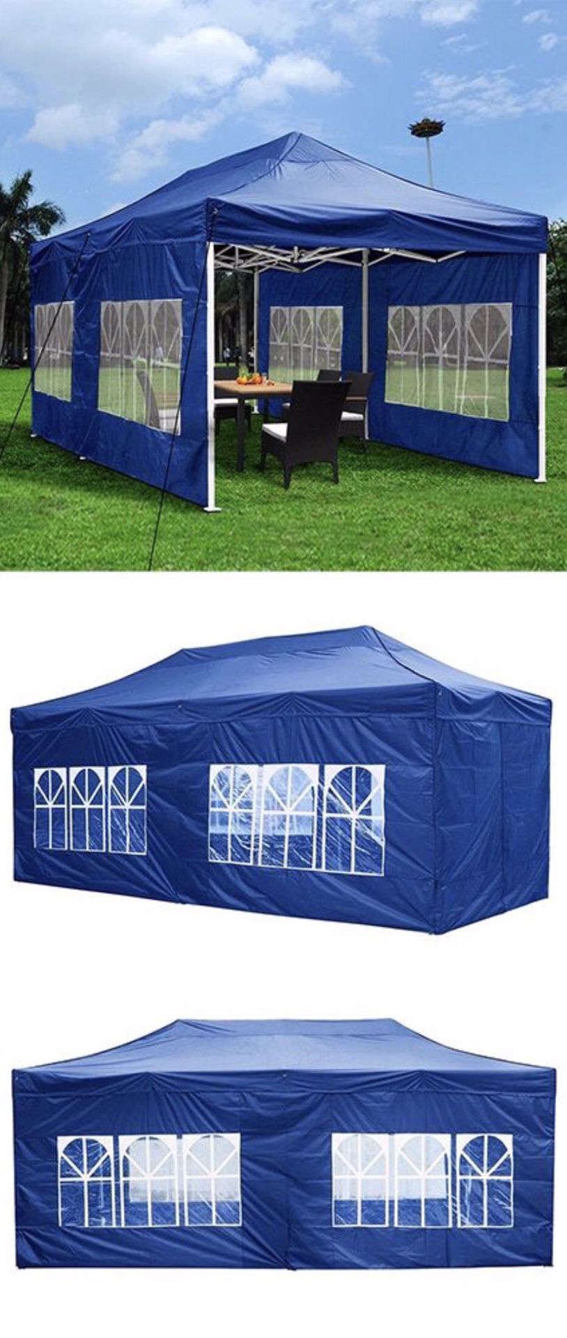 Outdoor Pop Up Canopy Tent with side walls ☀️☀️☀️