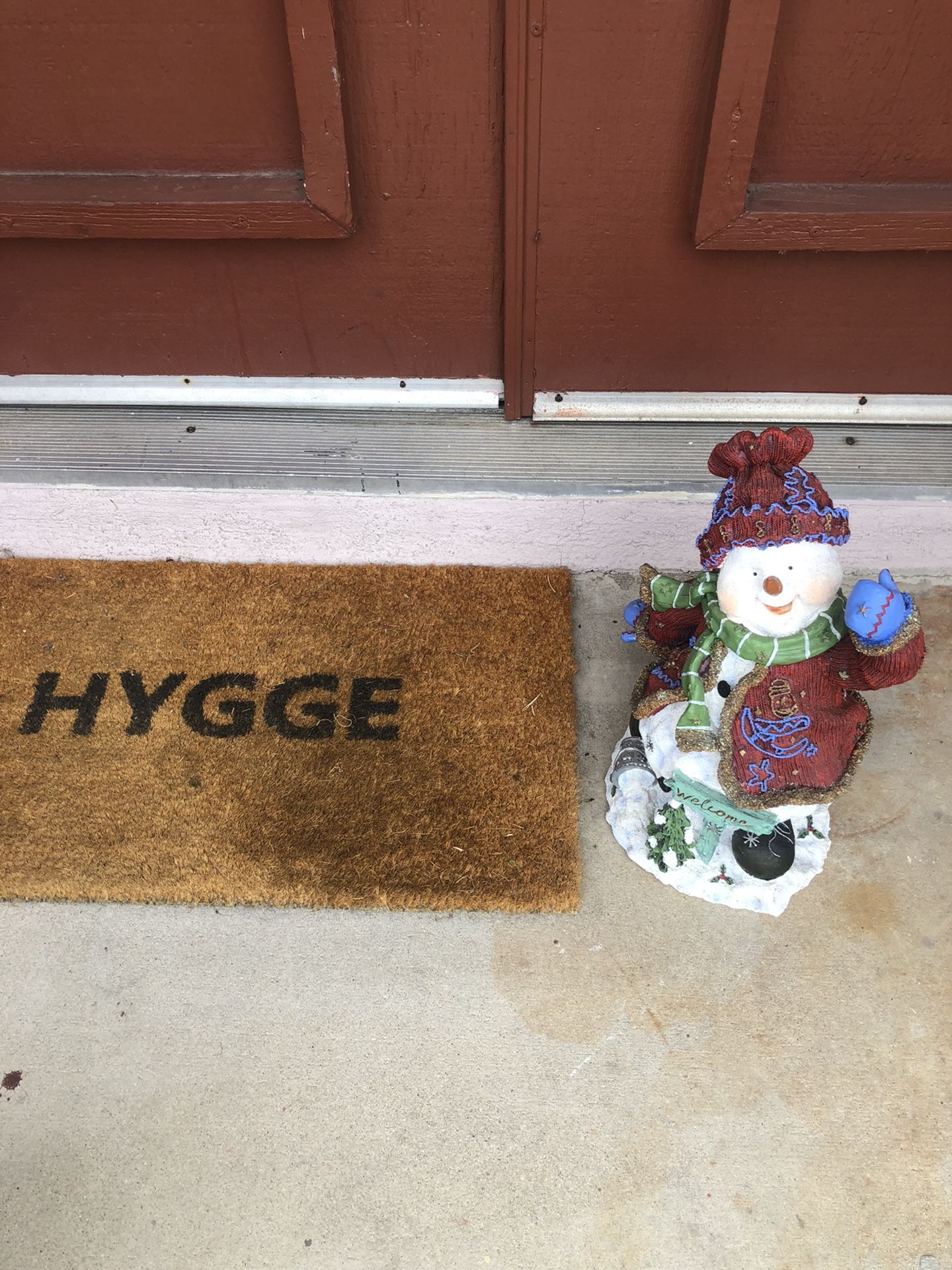 Christmas Welcome Snowman