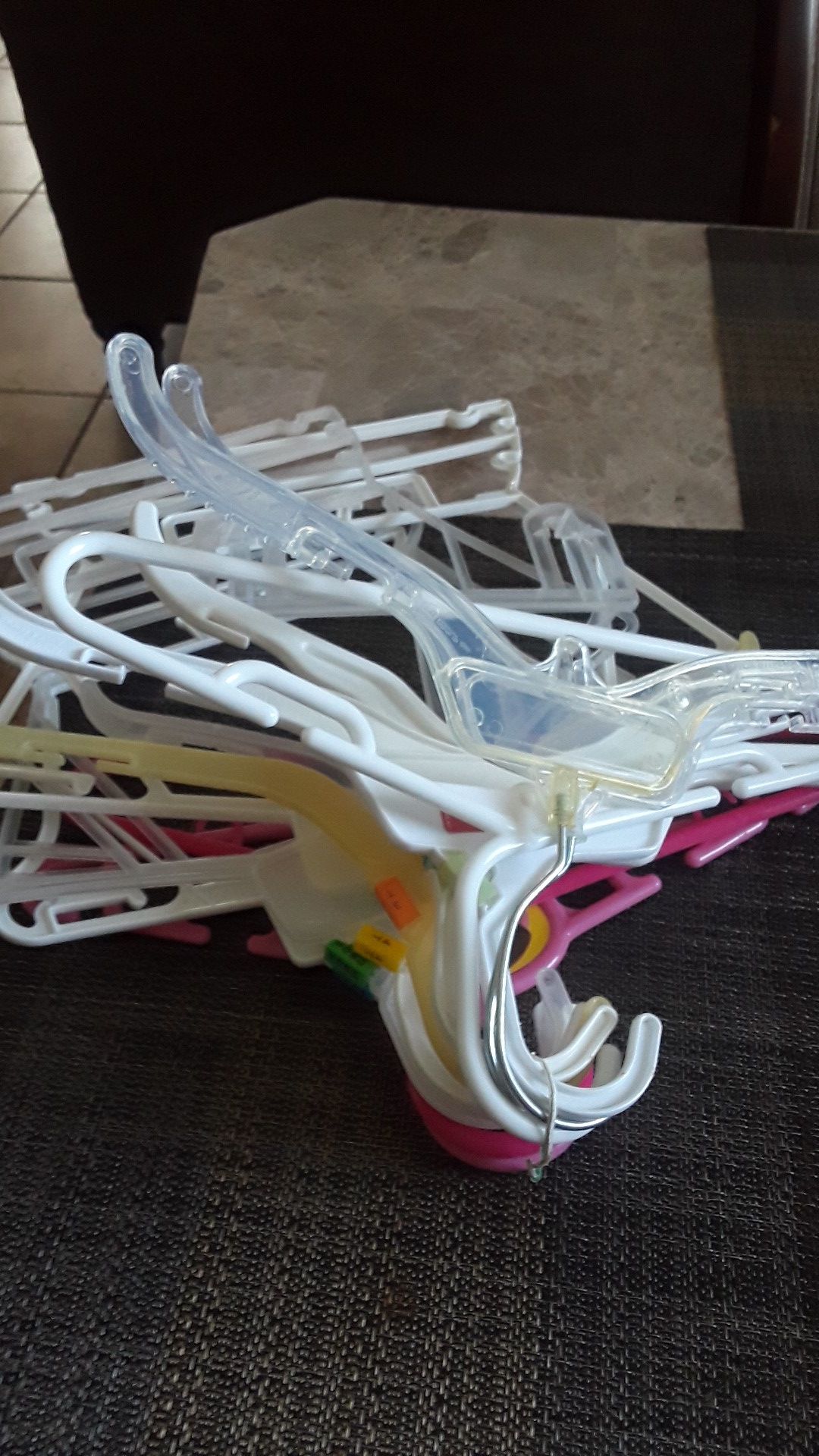 Children clothing hangers.