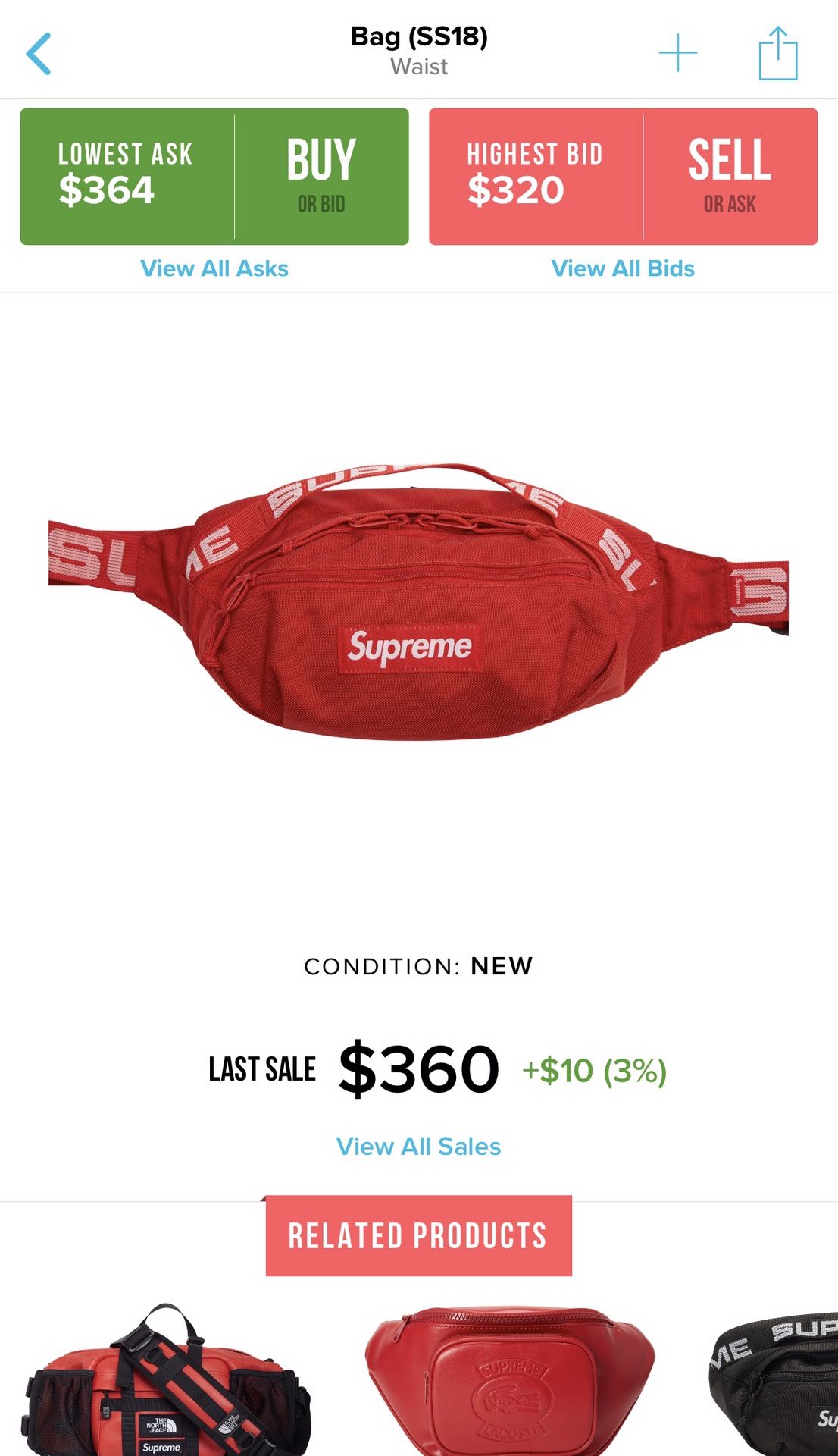 Supreme waist/fanny pack