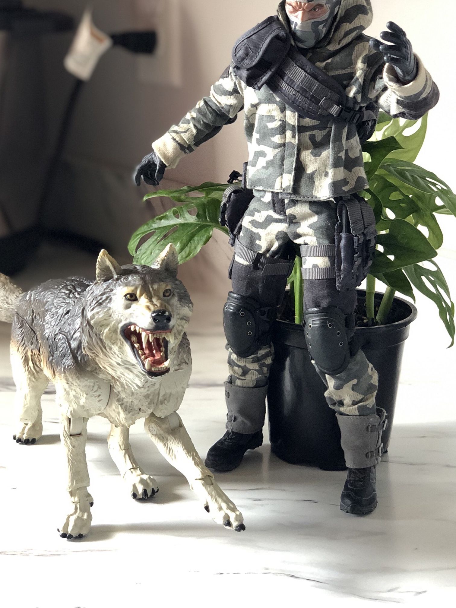 Sideshow Collectibles Exclusive 1/6 Scale Snake Eyes Timer Wolf Action Figure 