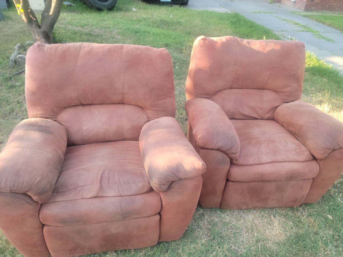 2 Reclining Rocking Chairs
