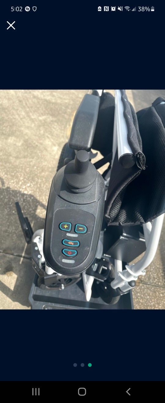 Collapsible Electric Wheelchair With Charger