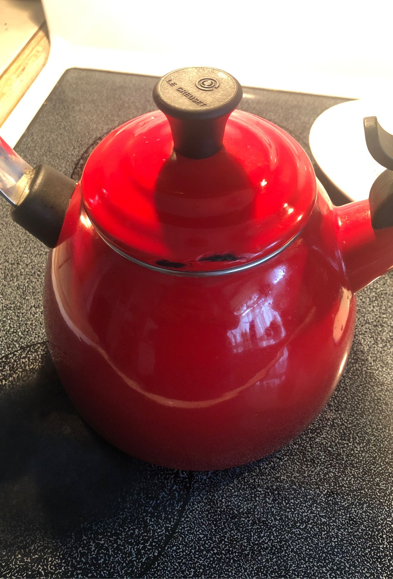 Le Creuset flame red tea kettle VINTAGE