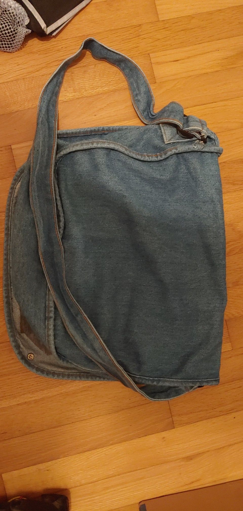 Jean Rock and Roll Messenger Bag