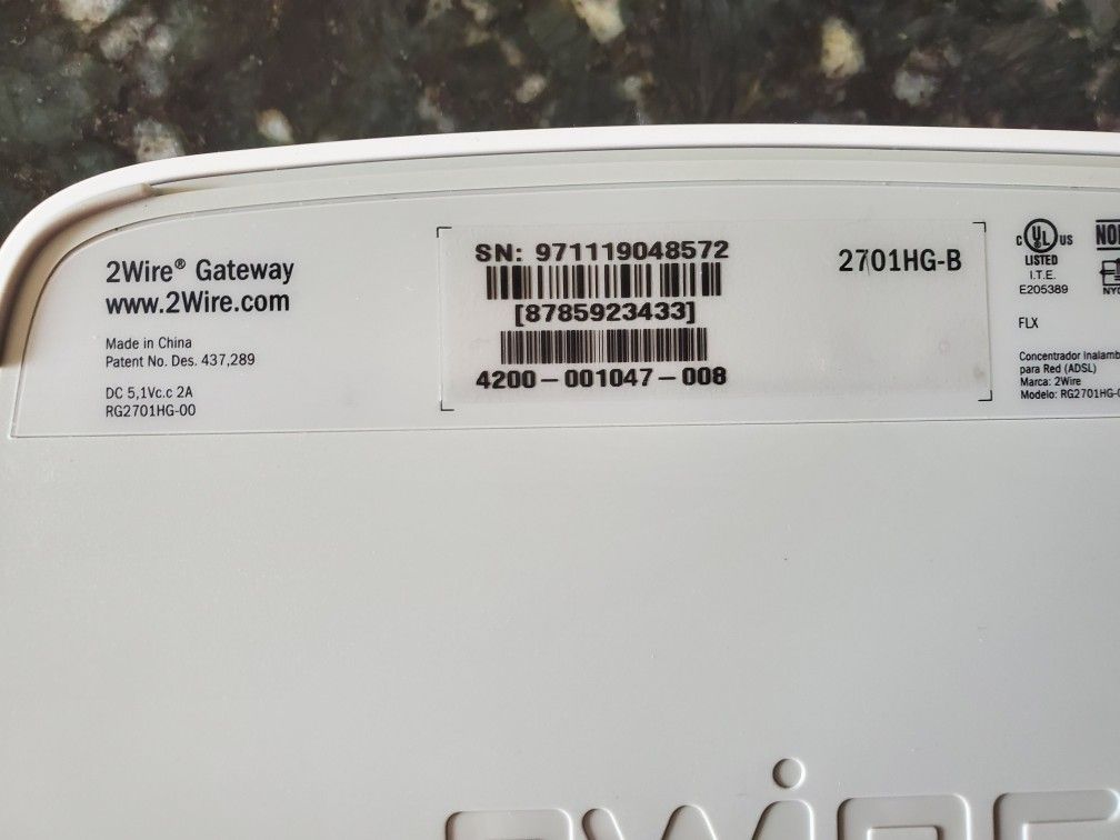 AT&T Wireless Router with DSL Modem 2Wire - Use w/ AT&T High Speed Internet