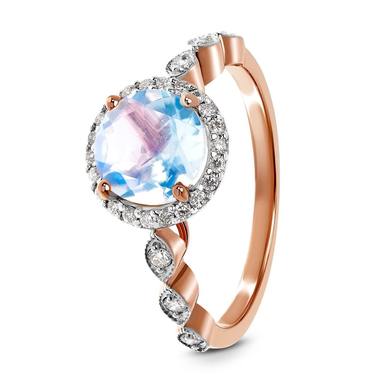 Moonstone Engagement Ring