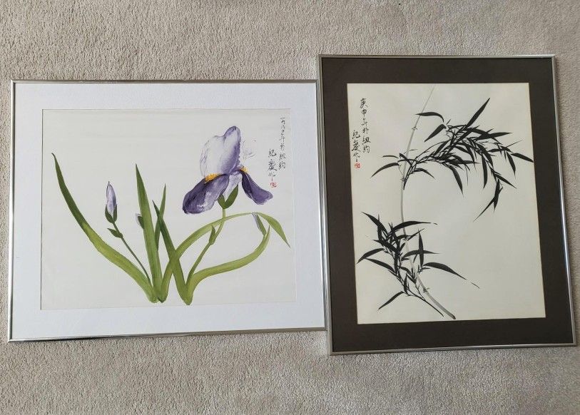 2 Framed Watercolors