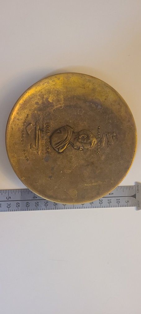 John Deere Antique Copper Ashtray
