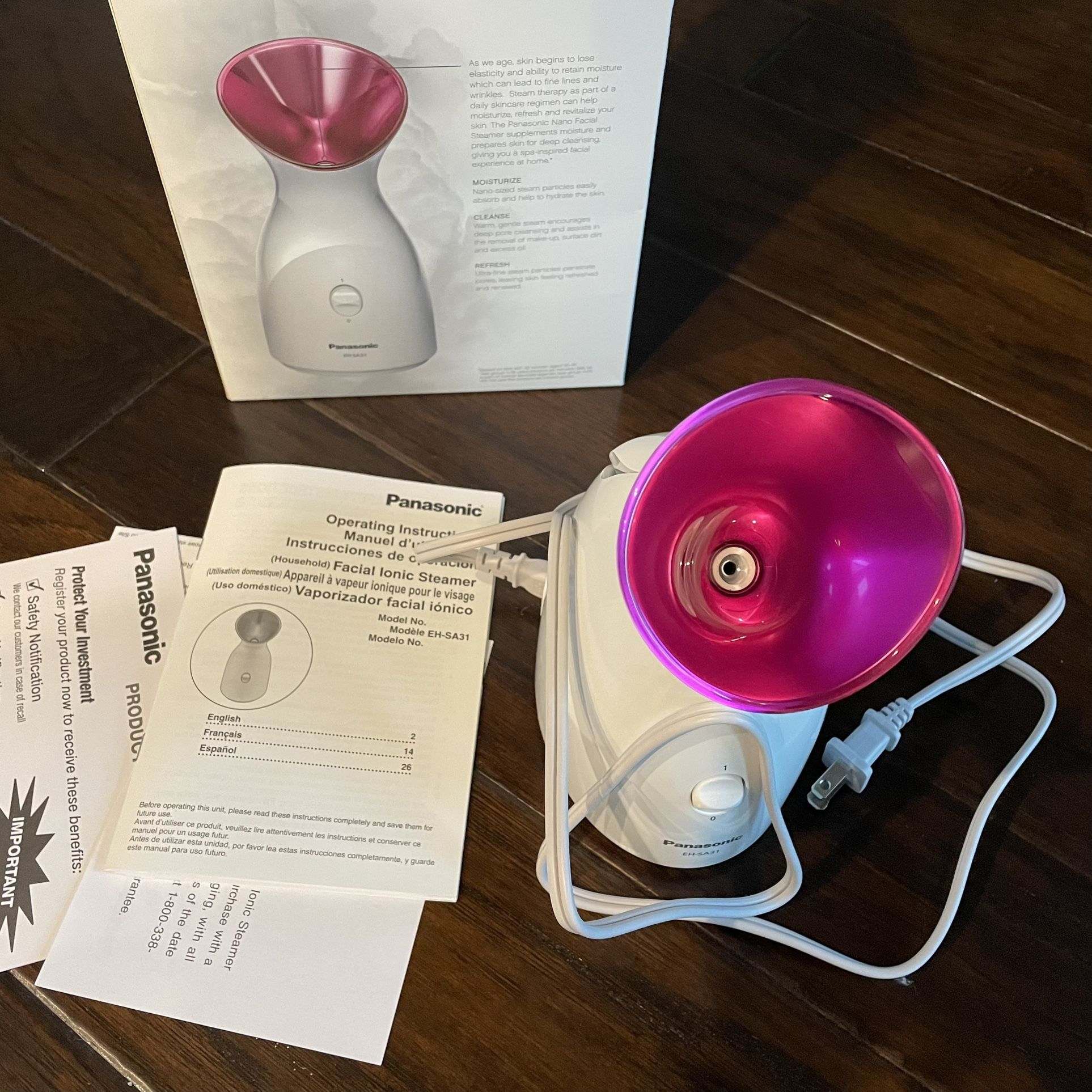 Panasonic facial steamer