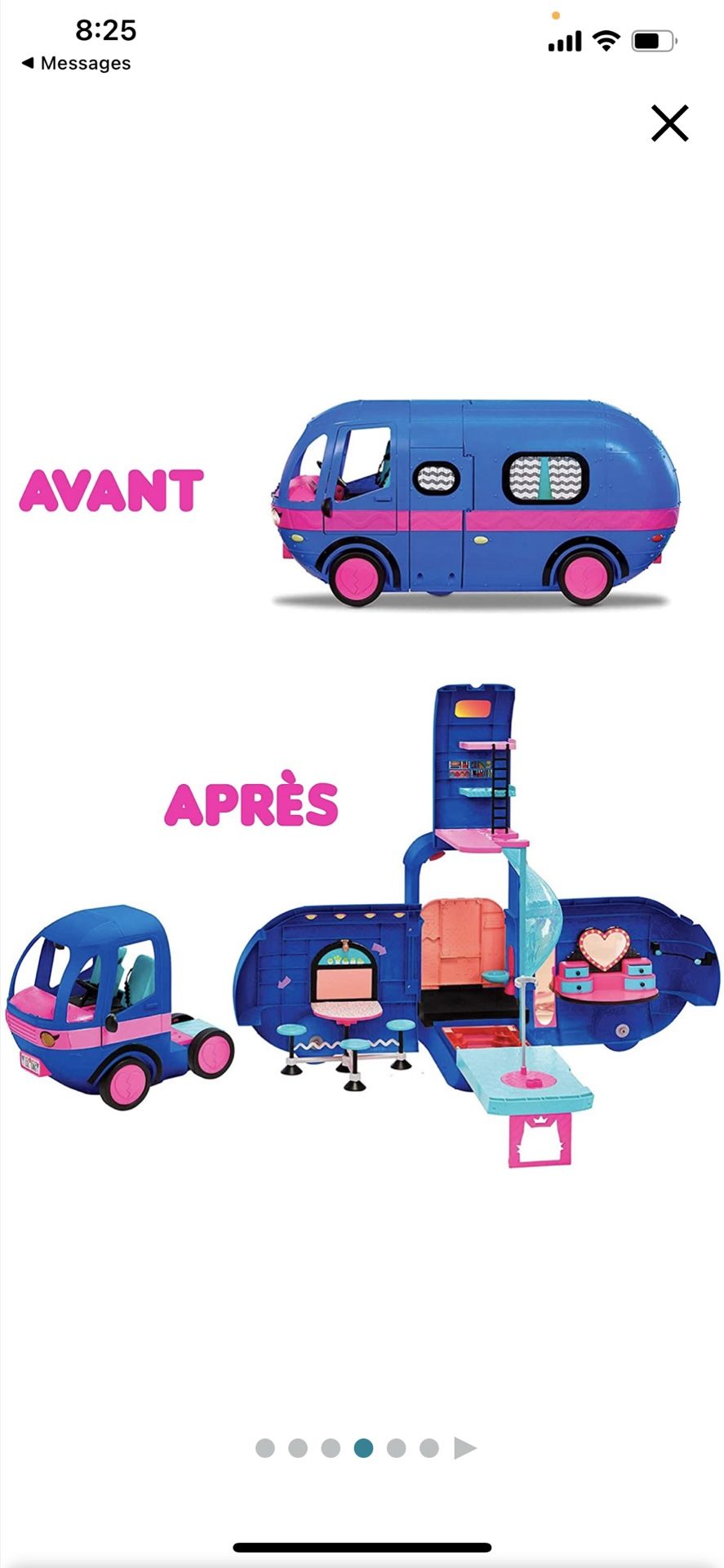 LOL Surprise 4-in-1 Glamper Fashion Camper with 55+ Surprises Fully-Furnished with Light Up Pool, Water Slide, Bunk Beds, Cafe, Bathroom, Closet, Vani