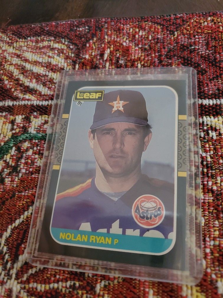 Nolan Ryan 1987 Leaf Baseball Card