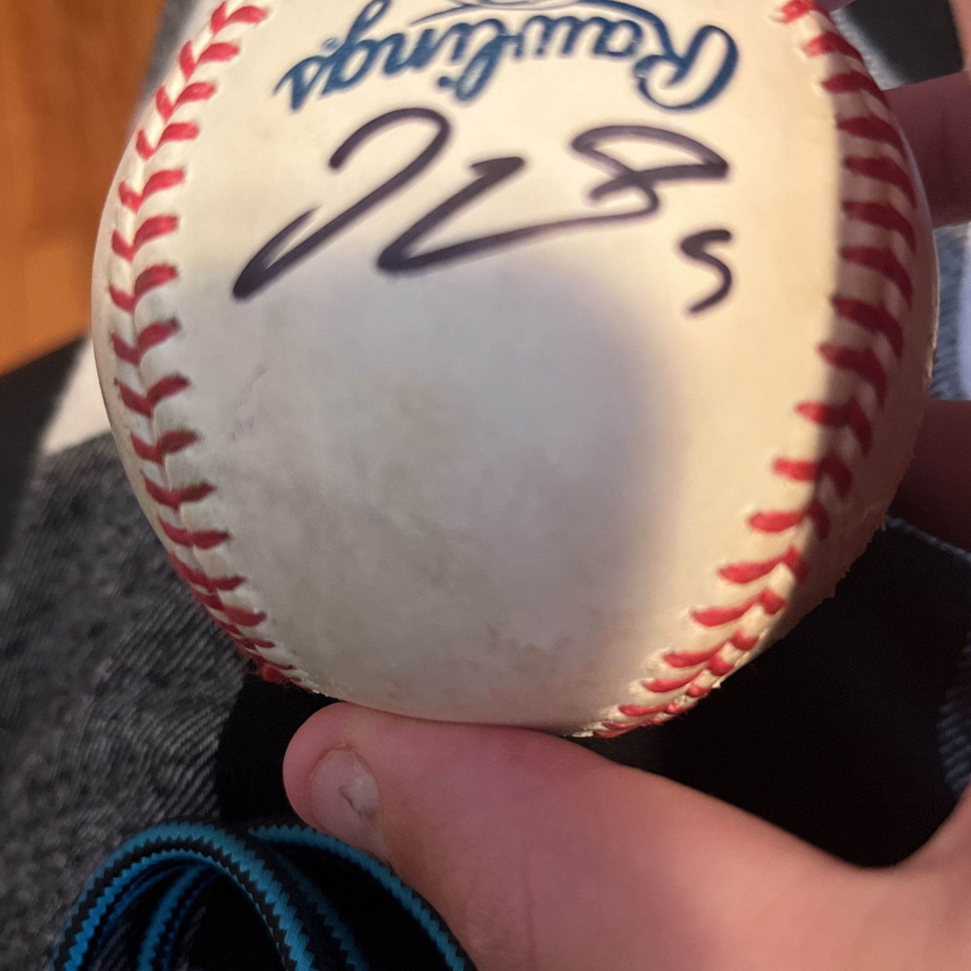 batting practice ball with Jake Cronenworth and Eric Hosmer auto