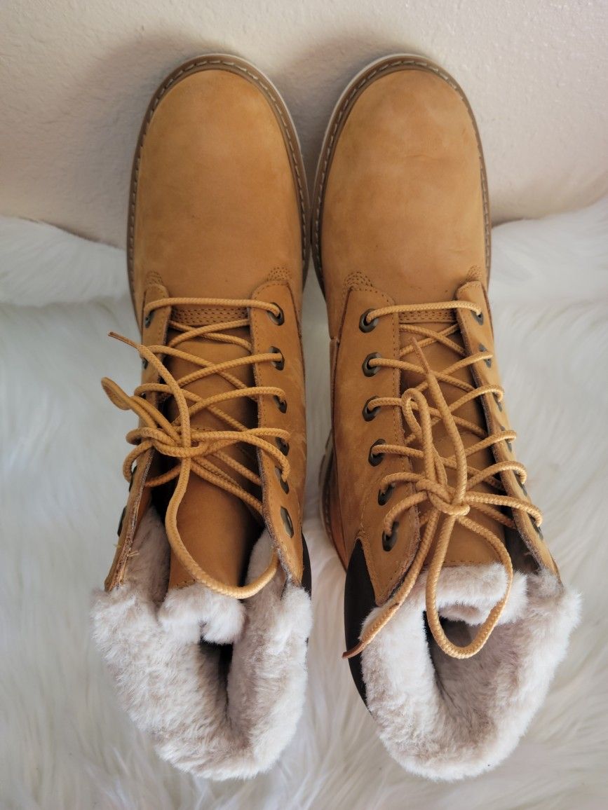 Timberland Lucia Faux Fur Lined Leather Boot 10