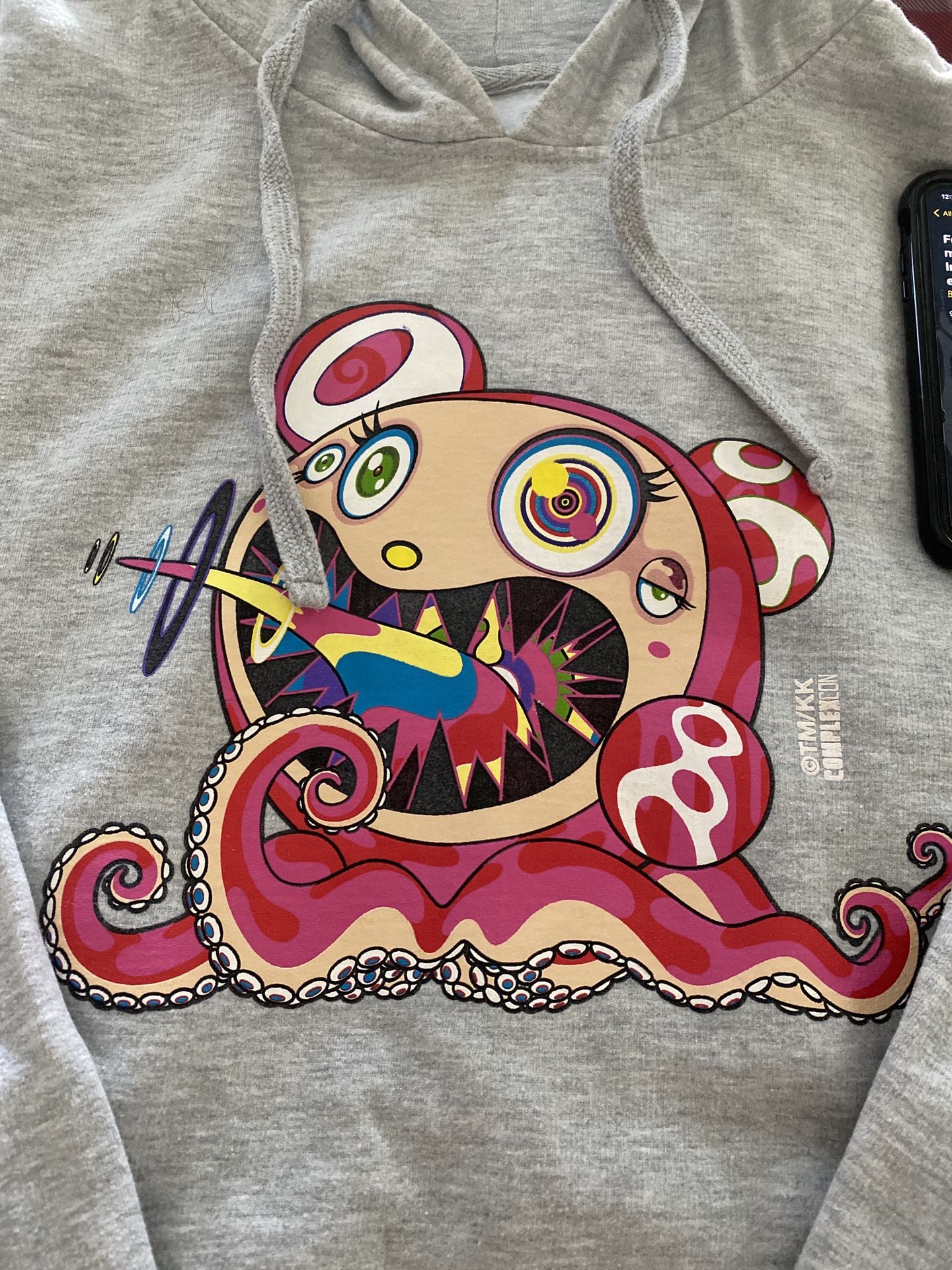 Takashi Murakami Complexcon 2017 Hoodie Mr Dob Dobtopus Logo Long Beach Size L