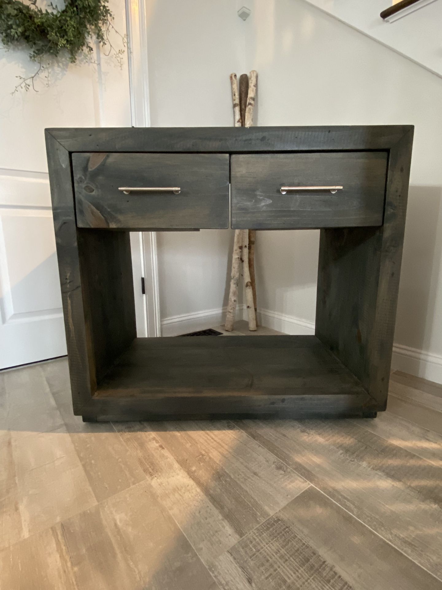 Driftwood Grey Multi-use Table Or Bathroom Vanity