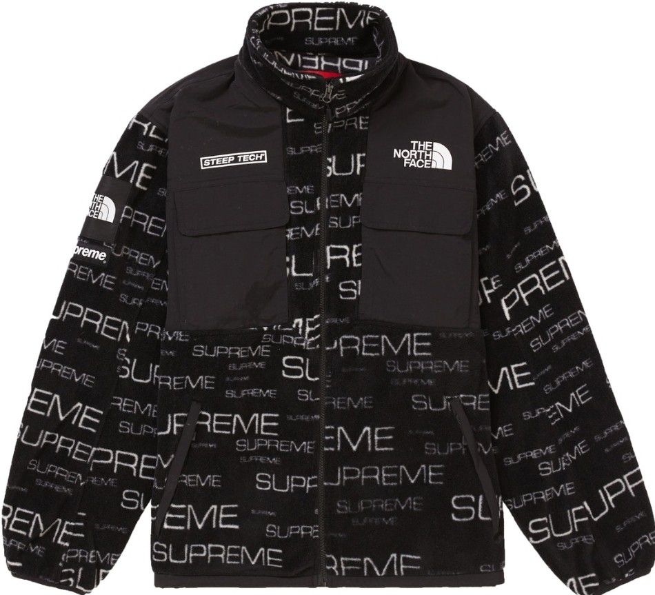 Supreme The North Face Steep Tech Fleece Jacket Black Size XL