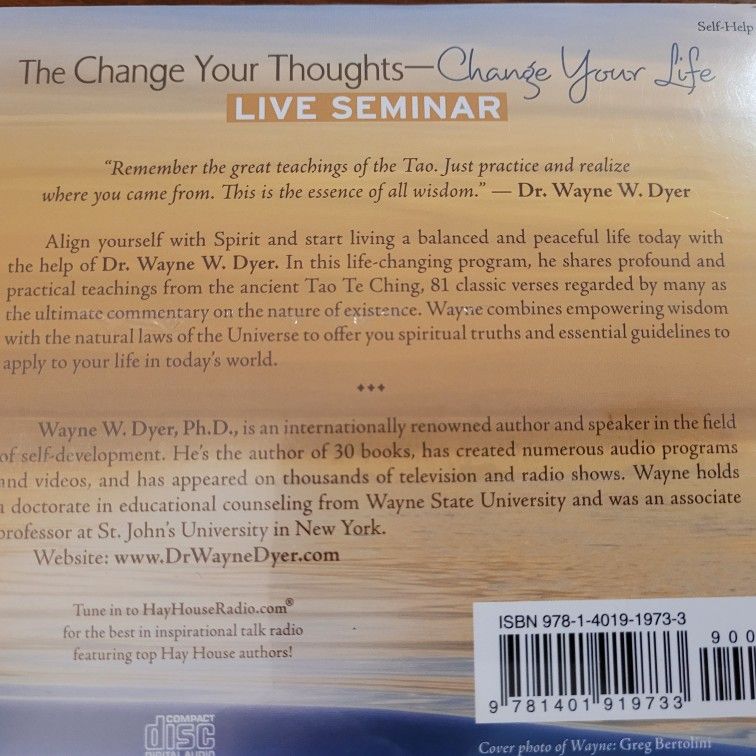 Change Your Thoughts Change Your Life Audio CD Dr Wayne Dyer
