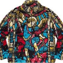 Supreme Saint Michael Fleece Jacket Medium Multicolor White Colorway Thumbnail