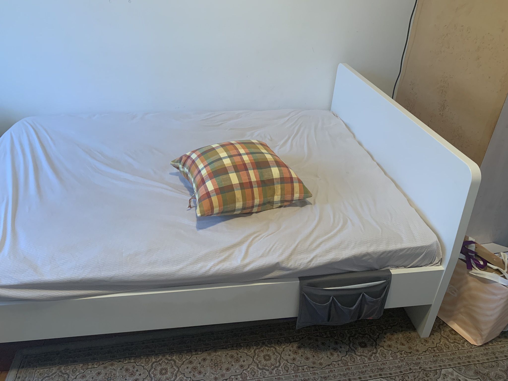 White IKEA Bed