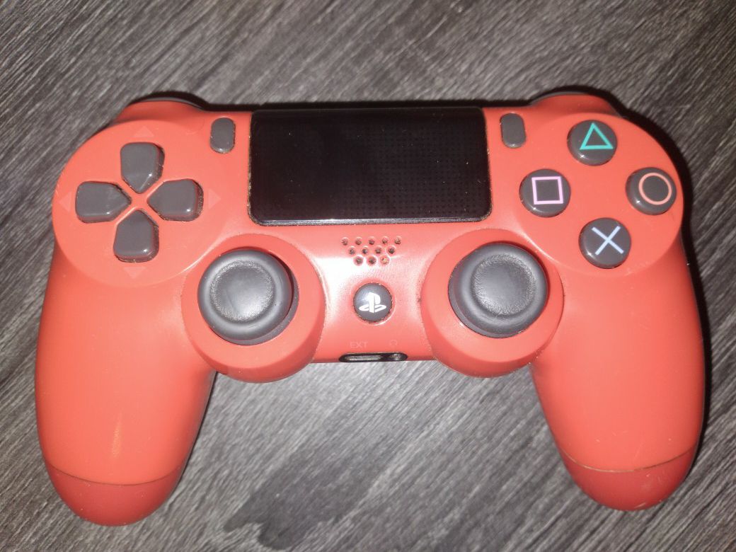Red Sony PS4 Video Game Controller Playstation 4