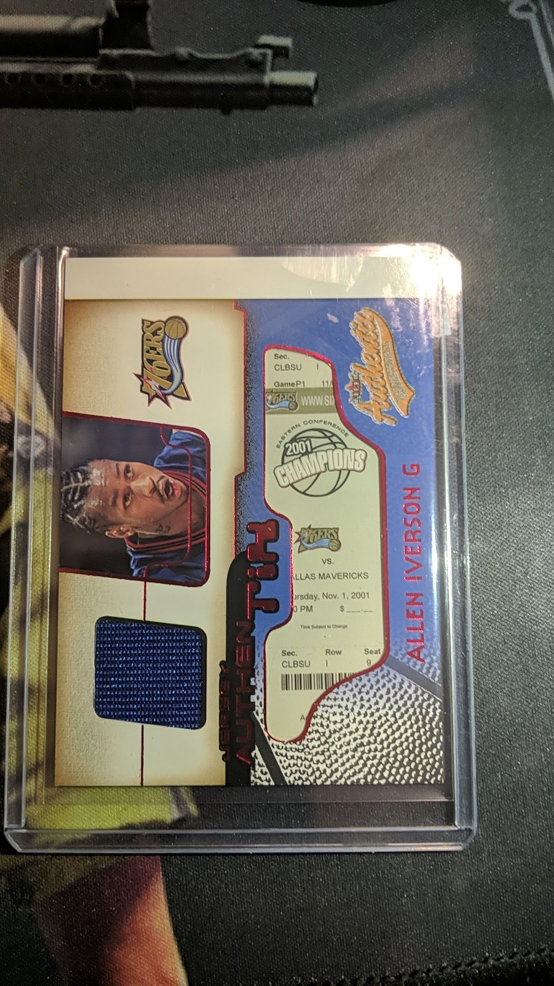 Allen Iverson Game ticket and patch