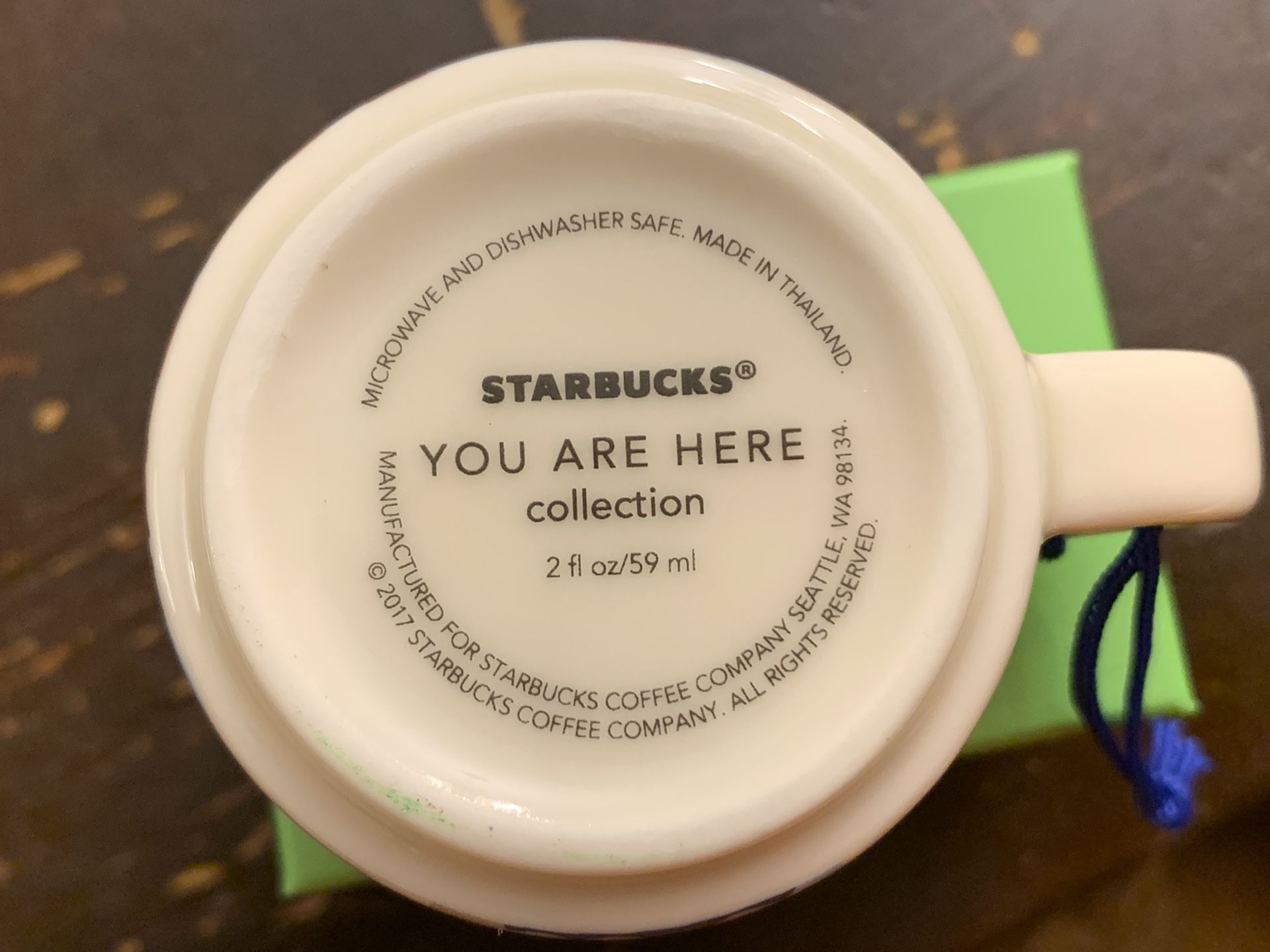 Starbucks BOSTON 2017 "You Are Here Collection" 2fl.oz. Ornament Coffee Mug Cup