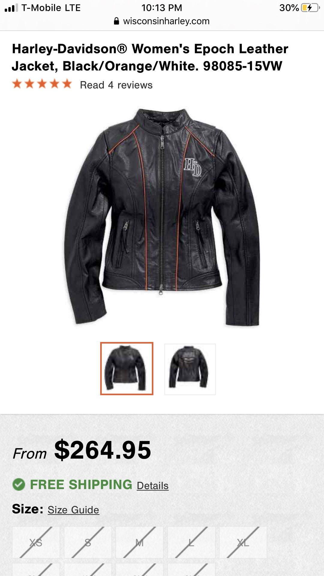 Harley Davidson Jacket Woman sz Small