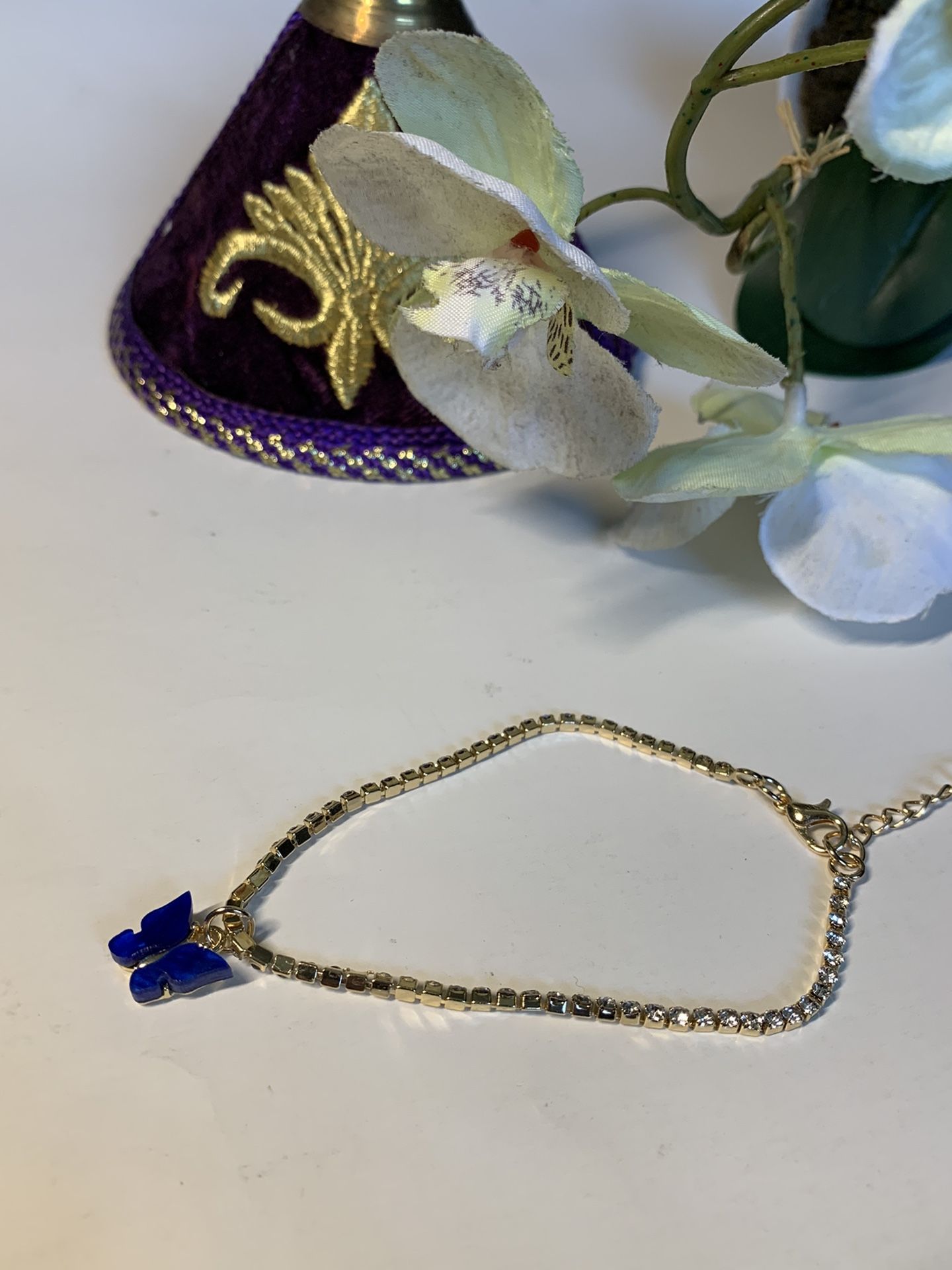 Women Luxury Crystal Chain Anklet Bracelet Beach Bar