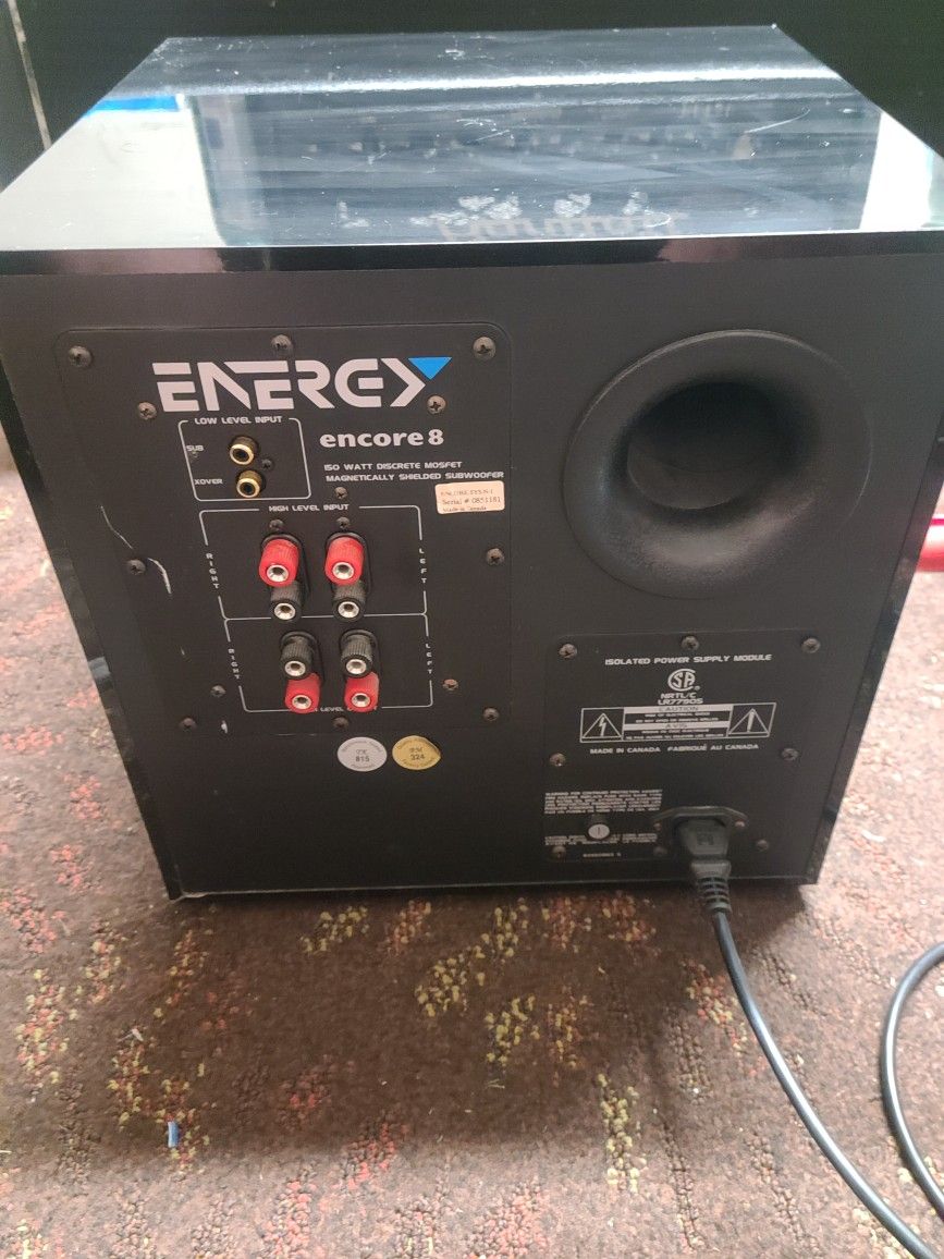 Energy 8 Inch Subwoofer