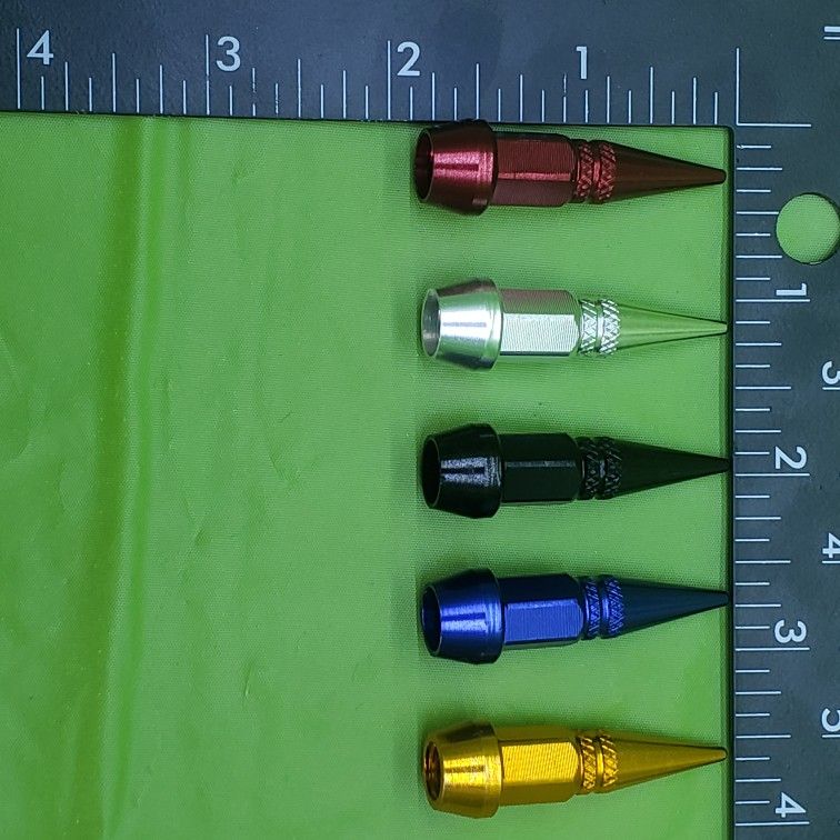 ☆Brand New SET OF FOUR AIR VALVE Spike CAP ☆Gold or Silver☆ Rim Wheel