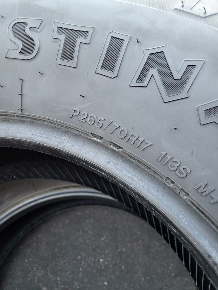 265/70/17 Firestone, Bridgestone